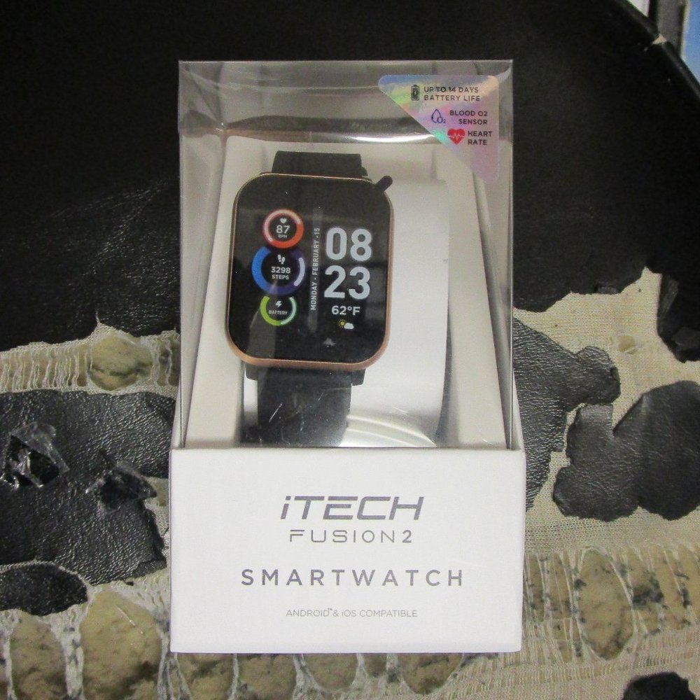 iTECH FUSION 2 SMARTWATCH IOS/ANDROID COMPATIBLE